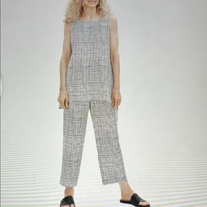 Elieen Fisher Grid Print Set